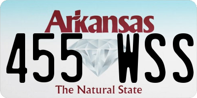 AR license plate 455WSS