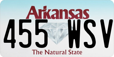 AR license plate 455WSV