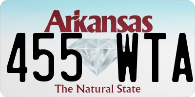 AR license plate 455WTA