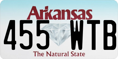 AR license plate 455WTB