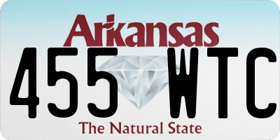 AR license plate 455WTC