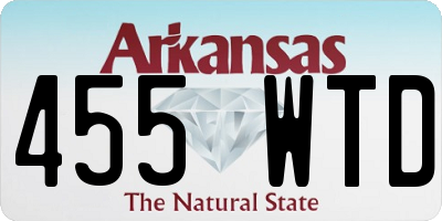 AR license plate 455WTD