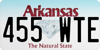 AR license plate 455WTE