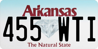 AR license plate 455WTI