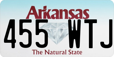 AR license plate 455WTJ