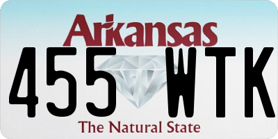 AR license plate 455WTK