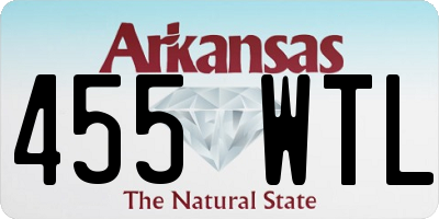 AR license plate 455WTL