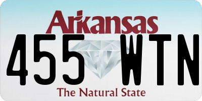 AR license plate 455WTN