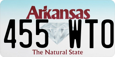 AR license plate 455WTO