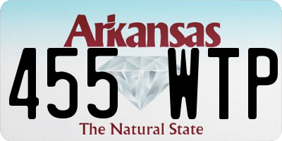 AR license plate 455WTP