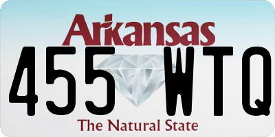 AR license plate 455WTQ