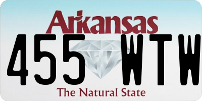 AR license plate 455WTW