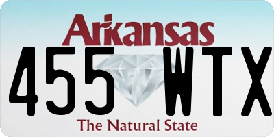 AR license plate 455WTX