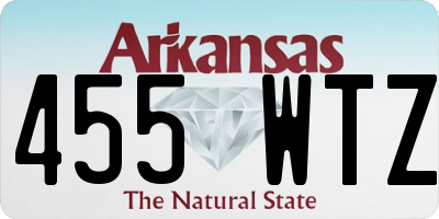 AR license plate 455WTZ