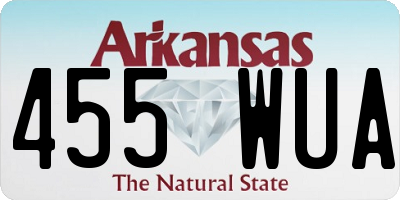 AR license plate 455WUA