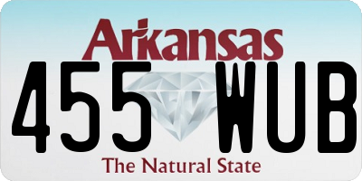 AR license plate 455WUB