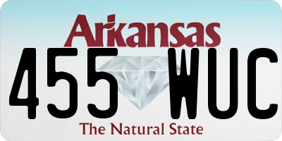 AR license plate 455WUC
