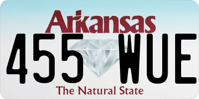 AR license plate 455WUE
