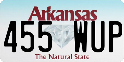 AR license plate 455WUP