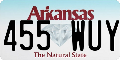 AR license plate 455WUY