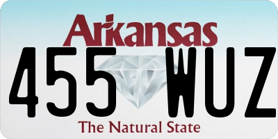 AR license plate 455WUZ