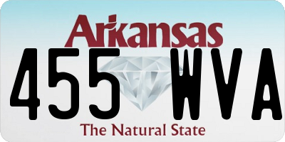 AR license plate 455WVA