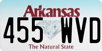AR license plate 455WVD
