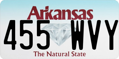 AR license plate 455WVY