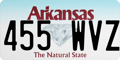 AR license plate 455WVZ