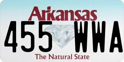 AR license plate 455WWA