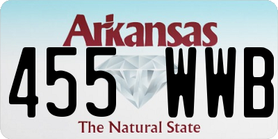 AR license plate 455WWB