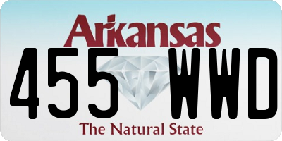 AR license plate 455WWD