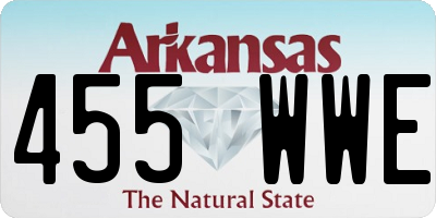 AR license plate 455WWE