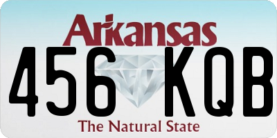 AR license plate 456KQB