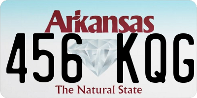 AR license plate 456KQG
