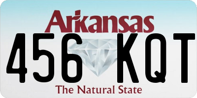 AR license plate 456KQT