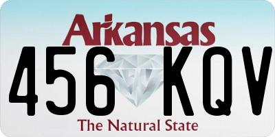 AR license plate 456KQV