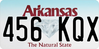 AR license plate 456KQX