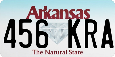 AR license plate 456KRA