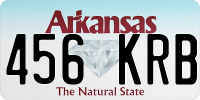 AR license plate 456KRB