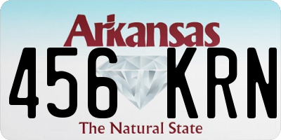 AR license plate 456KRN