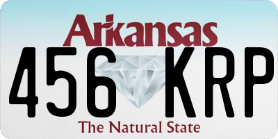 AR license plate 456KRP
