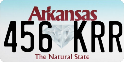 AR license plate 456KRR