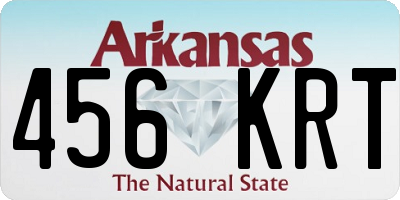 AR license plate 456KRT