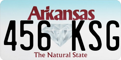 AR license plate 456KSG