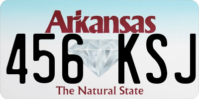 AR license plate 456KSJ