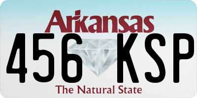 AR license plate 456KSP