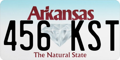 AR license plate 456KST