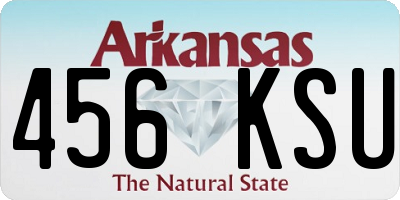 AR license plate 456KSU