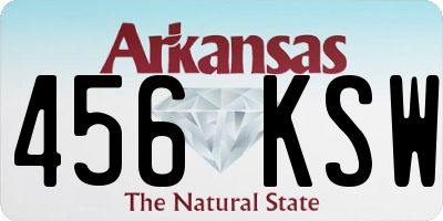 AR license plate 456KSW
